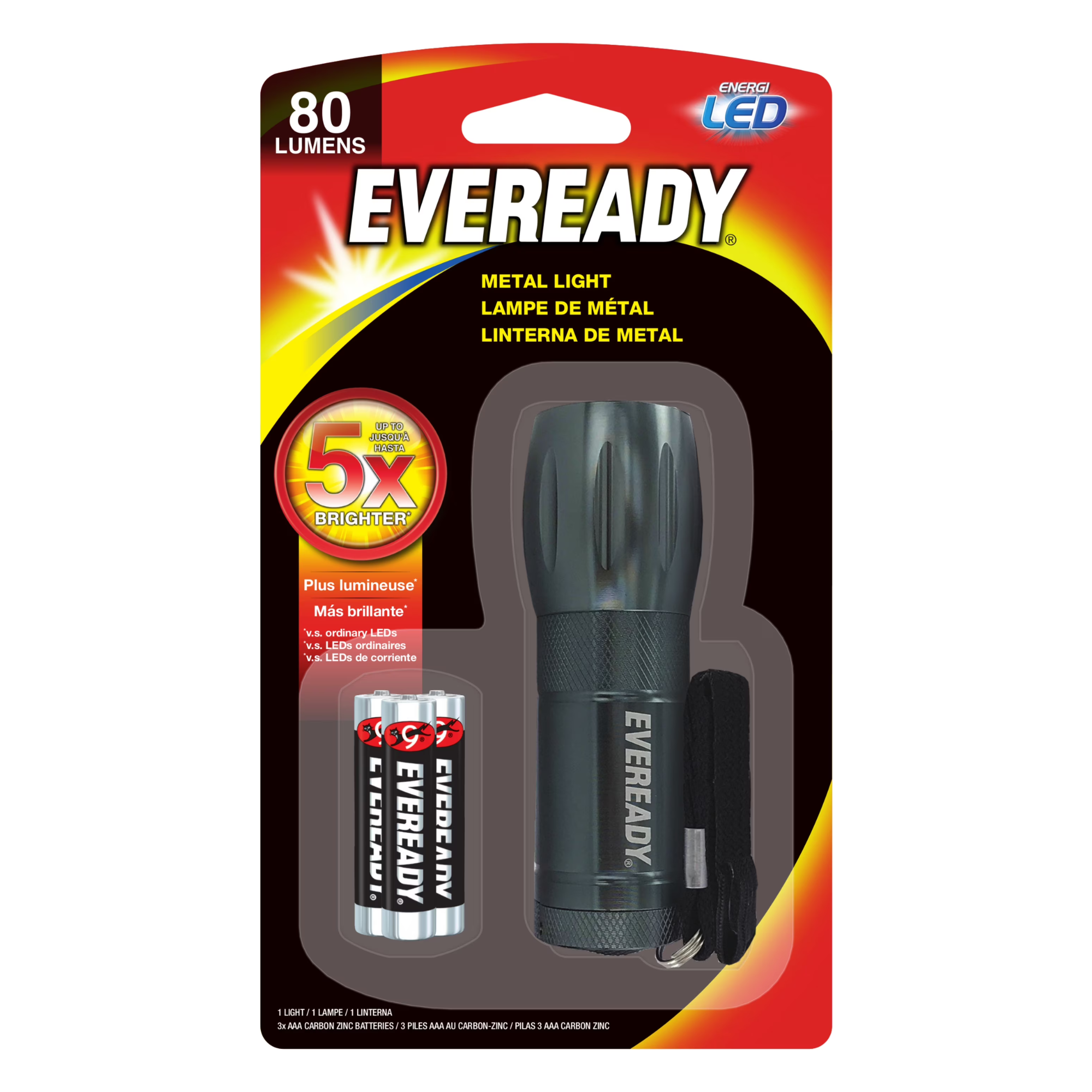 Energizer Eveready Compact Metal LED Flashlight from Columbia Safety